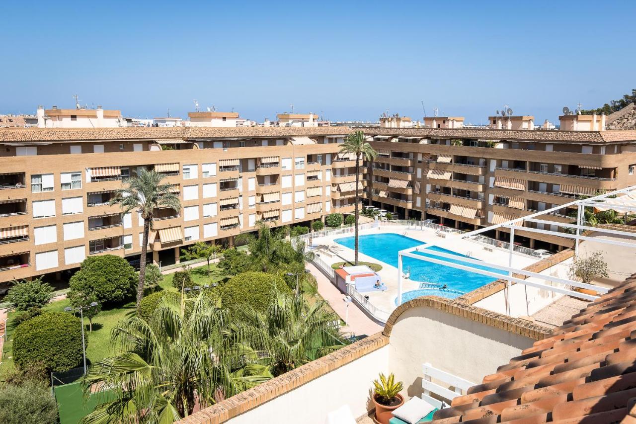Beach Paradise Flat In Denia Centre W/ Large Pool Exteriör bild